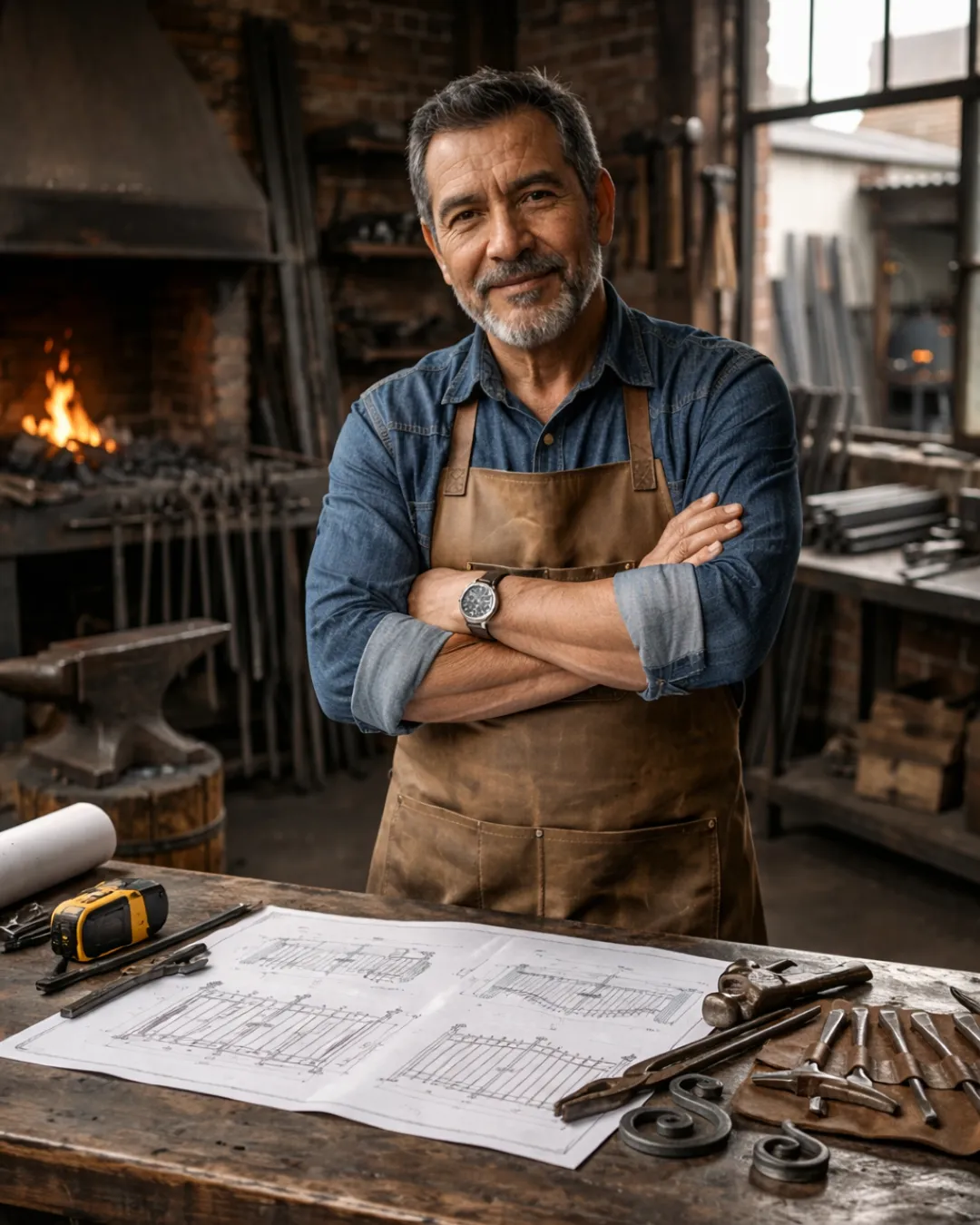 Portrait de Victor Hernandez, ferronnier professionnel et auteur du pack