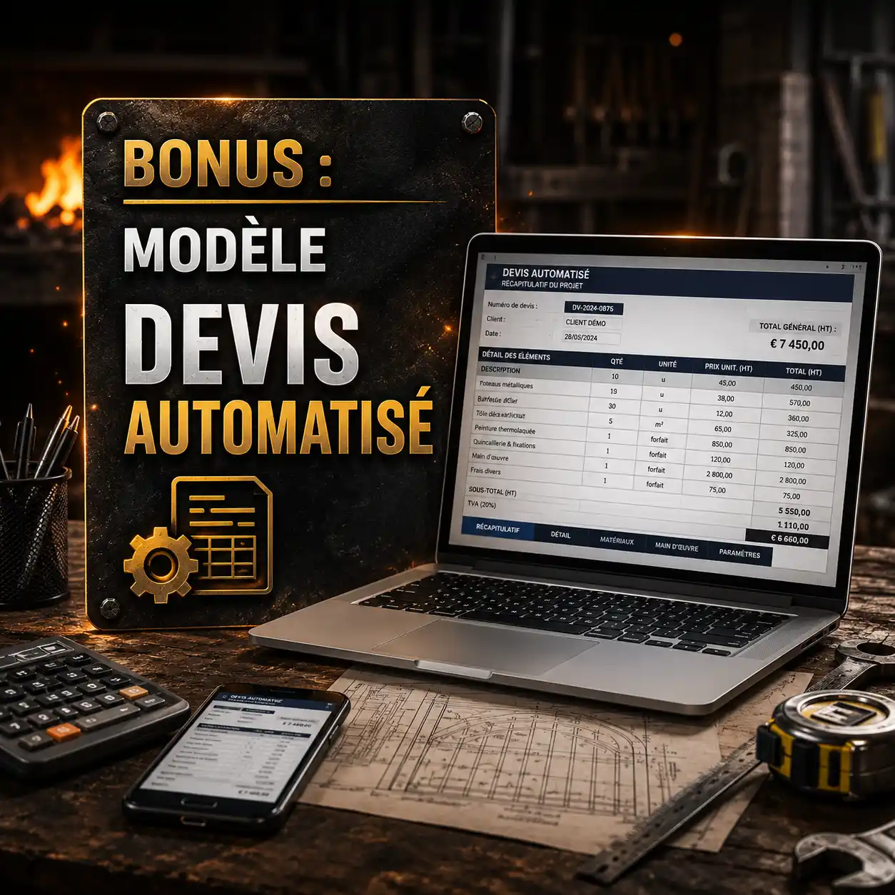 Bonus #3 : Modèle de devis automatique